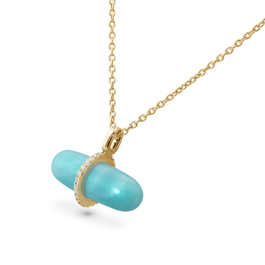 DIAMANTA AMAZONITE NECKLACE