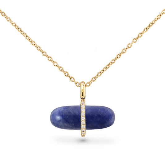 DIAMANTA BLUE AVENTURINE NECKLACE