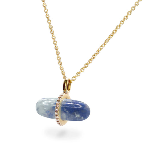 DIAMANTA BLUE AVENTURINE NECKLACE