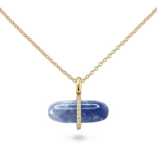 DIAMANTA BLUE AVENTURINE NECKLACE