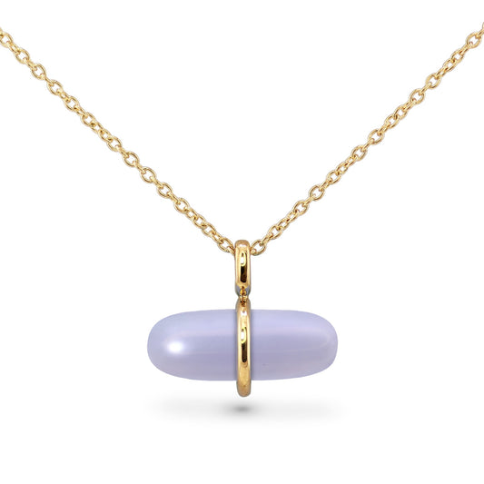 AURUM BLUE LACE AGATE NECKLACE