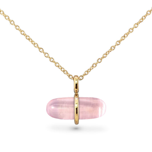 AURUM ROSE QUARTZ NECKLACE