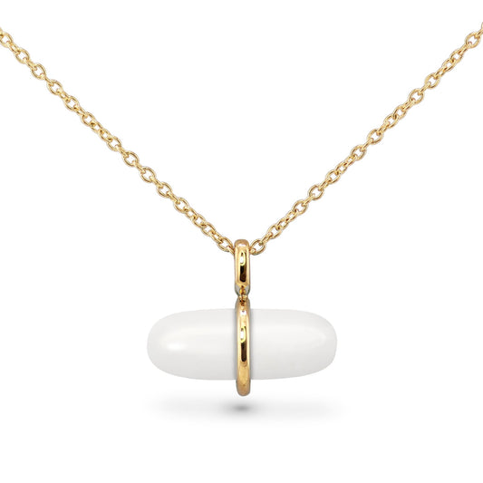 AURUM SNOW QUARTZ NECKLACE