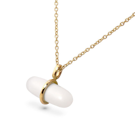 AURUM SNOW QUARTZ NECKLACE