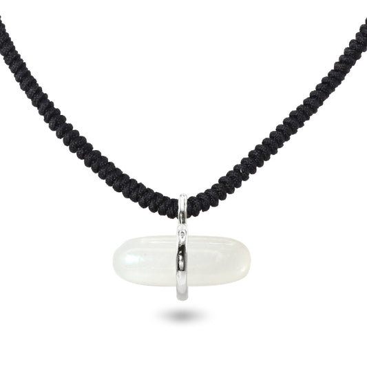 AURUM MOONSTONE MACRAMÉ NECKLACE