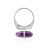 DIAMANTA AMETHTST GOLD RING WITH DISMONDS