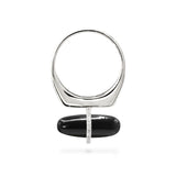 DIAMANTA BLACK ONYX GOLD RING WITH DIAMONDS