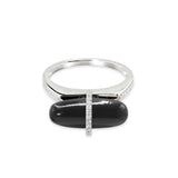 DIAMANTA BLACK ONYX GOLD RING WITH DIAMONDS