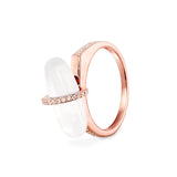 DIAMANTA MOONSTONE GOLD RING WITH DIAMONDS