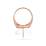 DIAMANTA MOONSTONE GOLD RING WITH DIAMONDS