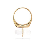 DIAMANTA MOONSTONE GOLD RING WITH DIAMONDS