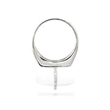 DIAMANTA SNOW QUARTZ GOLD RING WITH DIAMONDS