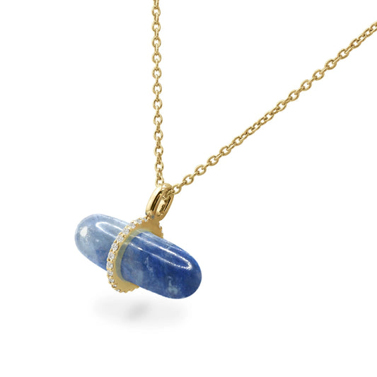 DIAMANTA BLUE AVENTURINE NECKLACE
