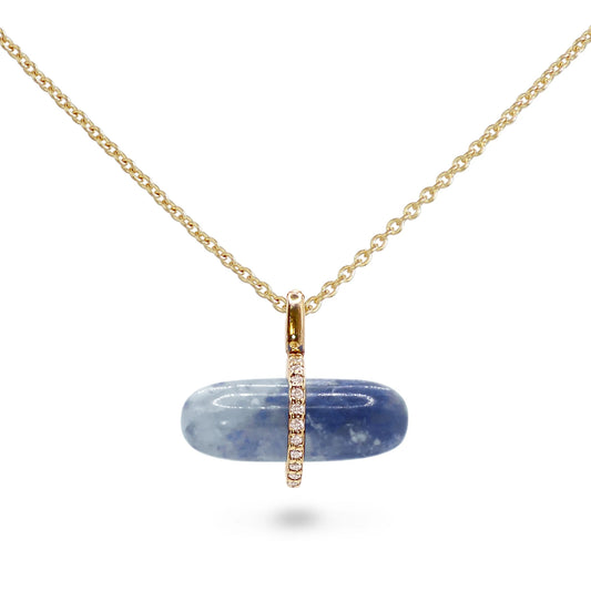 DIAMANTA BLUE AVENTURINE NECKLACE