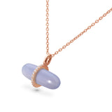DIAMANTA BLUE LACE AGATE NECKLACE