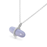 DIAMANTA BLUE LACE AGATE NECKLACE