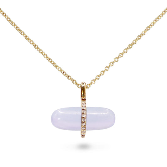 DIAMANTA BLUE LACE AGATE NECKLACE