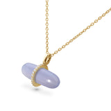 DIAMANTA BLUE LACE AGATE NECKLACE