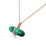 DIAMANTA MALACHITE NECKLACE