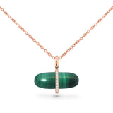 DIAMANTA MALACHITE NECKLACE