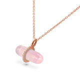 DIAMANTA ROSE QUARTZ NECKLACE