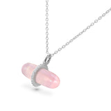 DIAMANTA ROSE QUARTZ NECKLACE