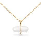 DIAMANTA SNOW QUARTZ NECKLACE
