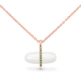 GEMMA SNOW QUARTZ NECKLACE