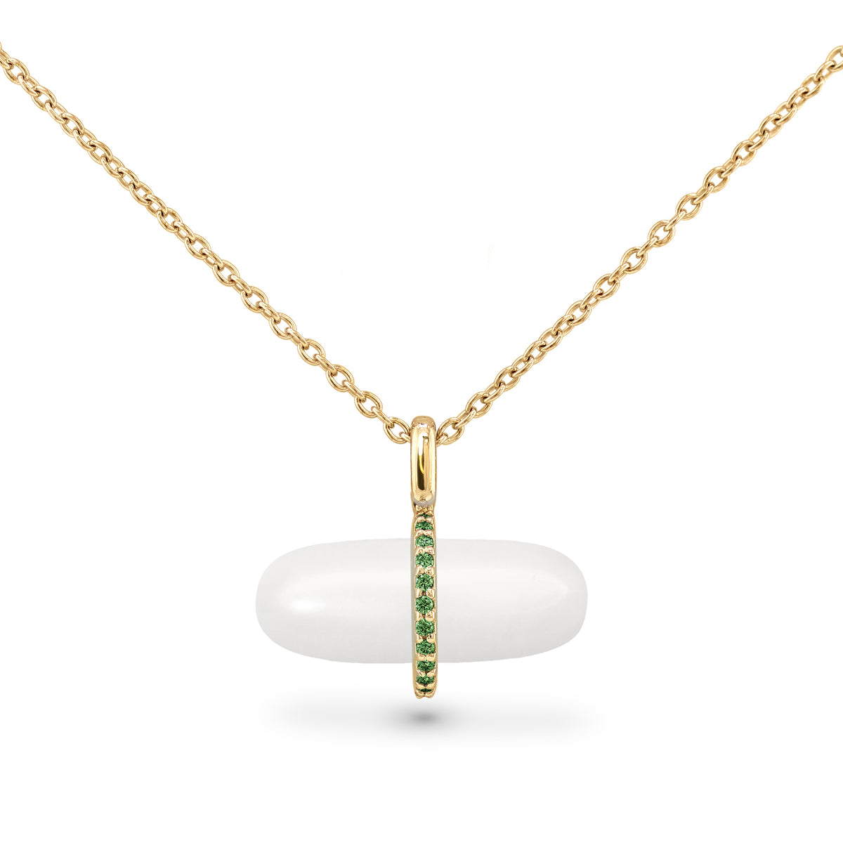 GEMMA SNOW QUARTZ NECKLACE