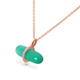 GEMMA GREEN AGATE NECKLACE