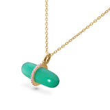 GEMMA GREEN AGATE NECKLACE