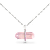 GEMMA ROSE QUARTZ NECKLACE