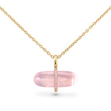 GEMMA ROSE QUARTZ NECKLACE