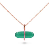 GEMMA GREEN AGATE NECKLACE