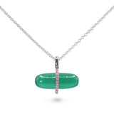 GEMMA GREEN AGATE NECKLACE