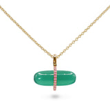 GEMMA GREEN AGATE NECKLACE