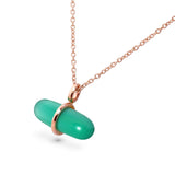 AURUM GREEN AGATE NECKLACE