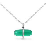 AURUM GREEN AGATE NECKLACE