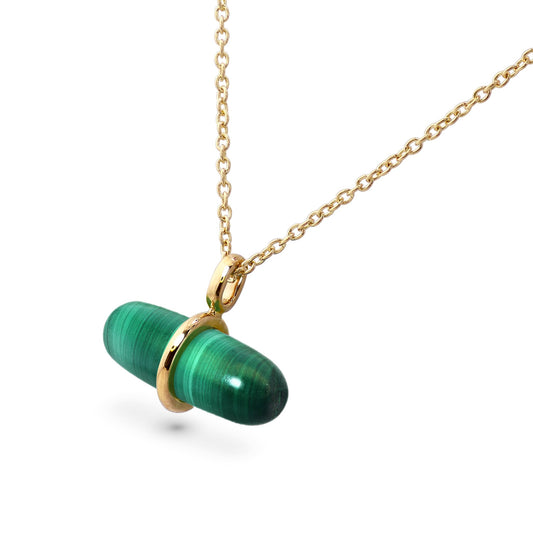 AURUM MALACHITE NECKLACE