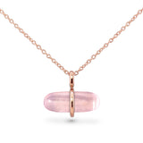 AURUM ROSE QUARTZ NECKLACE