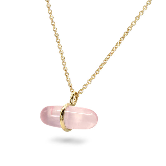 AURUM ROSE QUARTZ NECKLACE