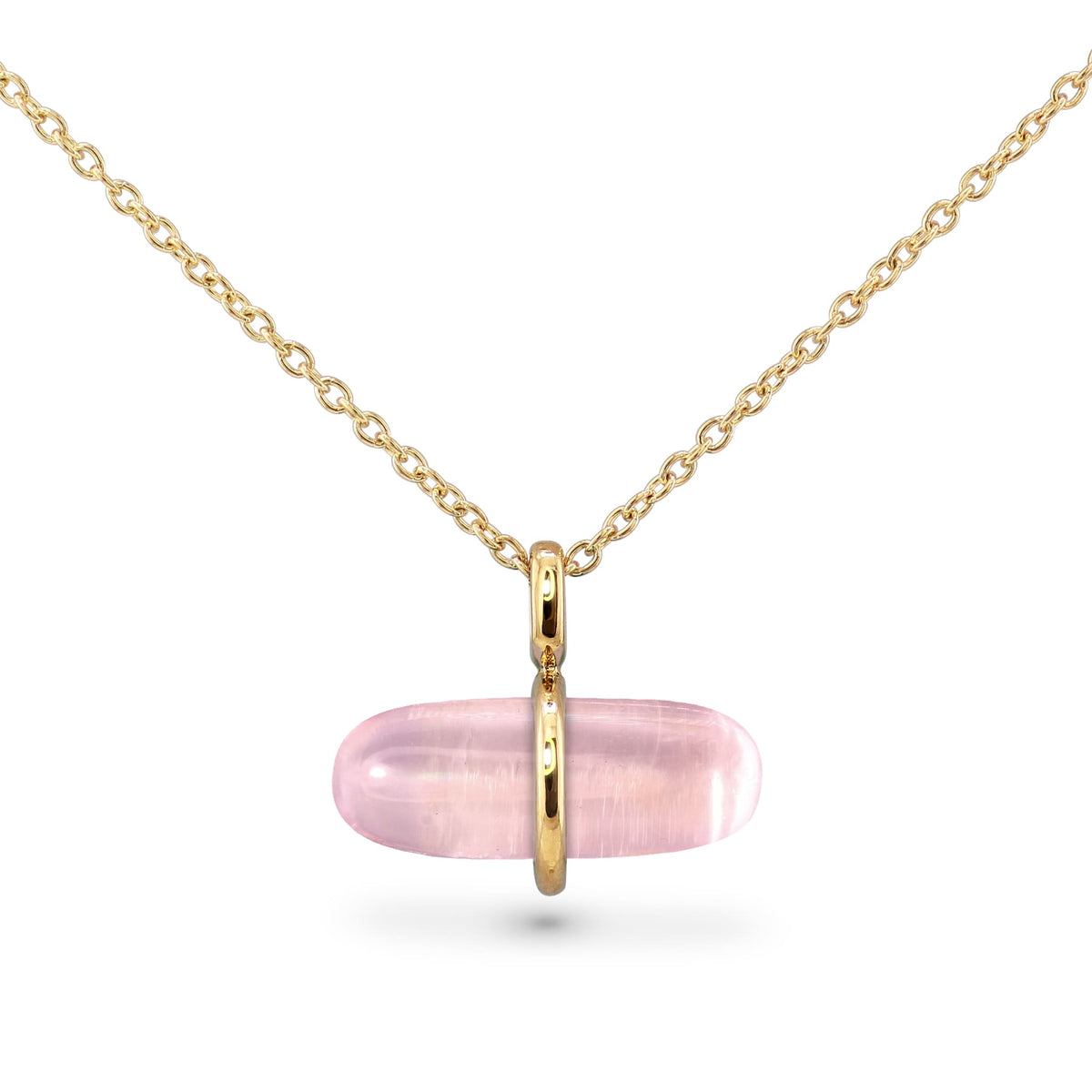 AURUM ROSE QUARTZ NECKLACE