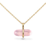 AURUM ROSE QUARTZ NECKLACE