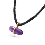 AURUM AMETHYST MACRAMÉ NECKLACE
