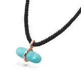 AURUM AMAZONITE MACRAMÉ NECKLACE