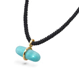 AURUM AMAZONITE MACRAMÉ NECKLACE
