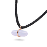 AURUM BLUE LACE AGATE MACRAMÉ NECKLACE
