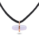 AURUM BLUE LACE AGATE MACRAMÉ NECKLACE