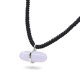 AURUM BLUE LACE AGATE MACRAMÉ NECKLACE