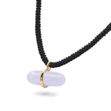 AURUM BLUE LACE AGATE MACRAMÉ NECKLACE